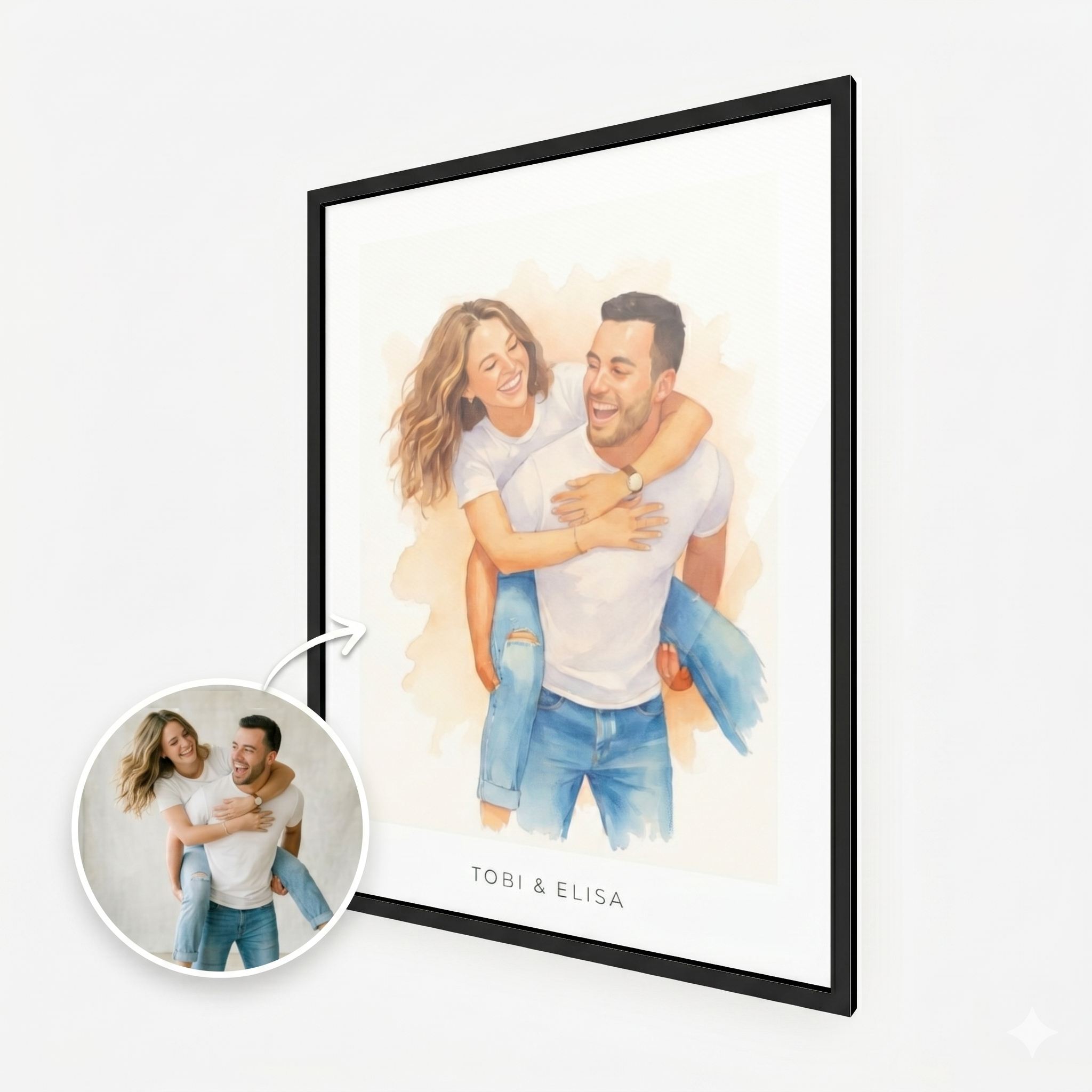 Foto als Aquarell