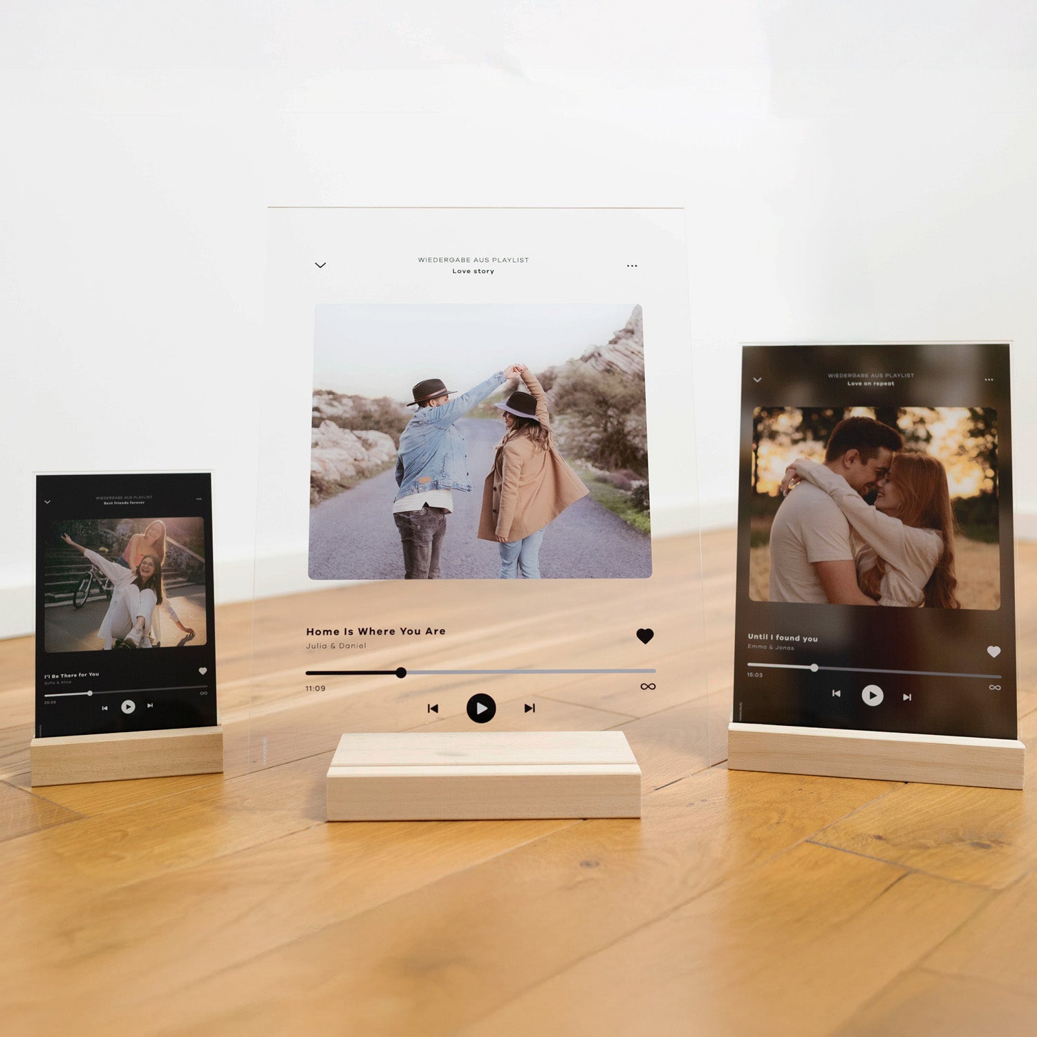 Personalisiertes Song Display mit eigenem Foto und Spotify Code aus Acrylglas – kreatives Musikgeschenk für Partner, Freunde oder Familie