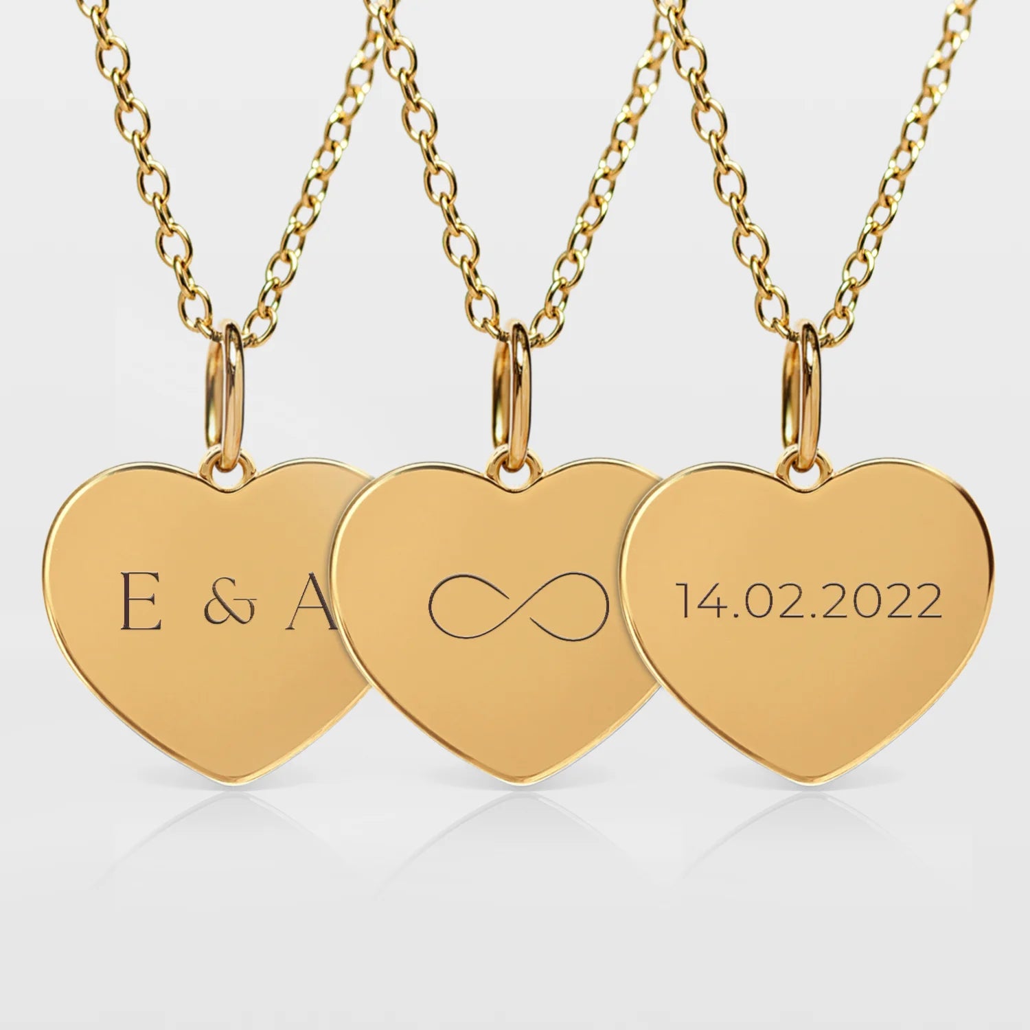 Herzkette mit Gravur